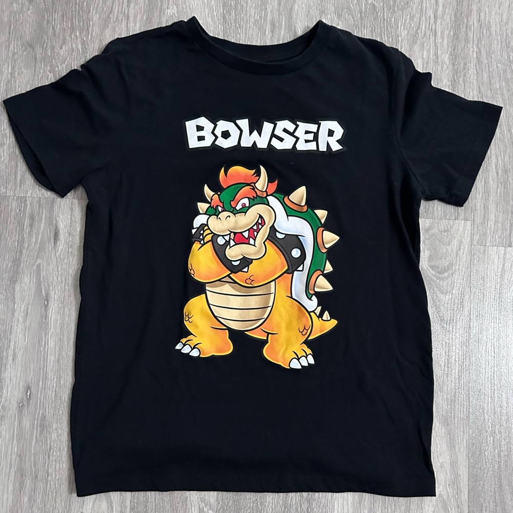 Nintendo Black Bowser Kids T-Shirt